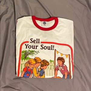 Funny graphic t-shirt, ringer tee